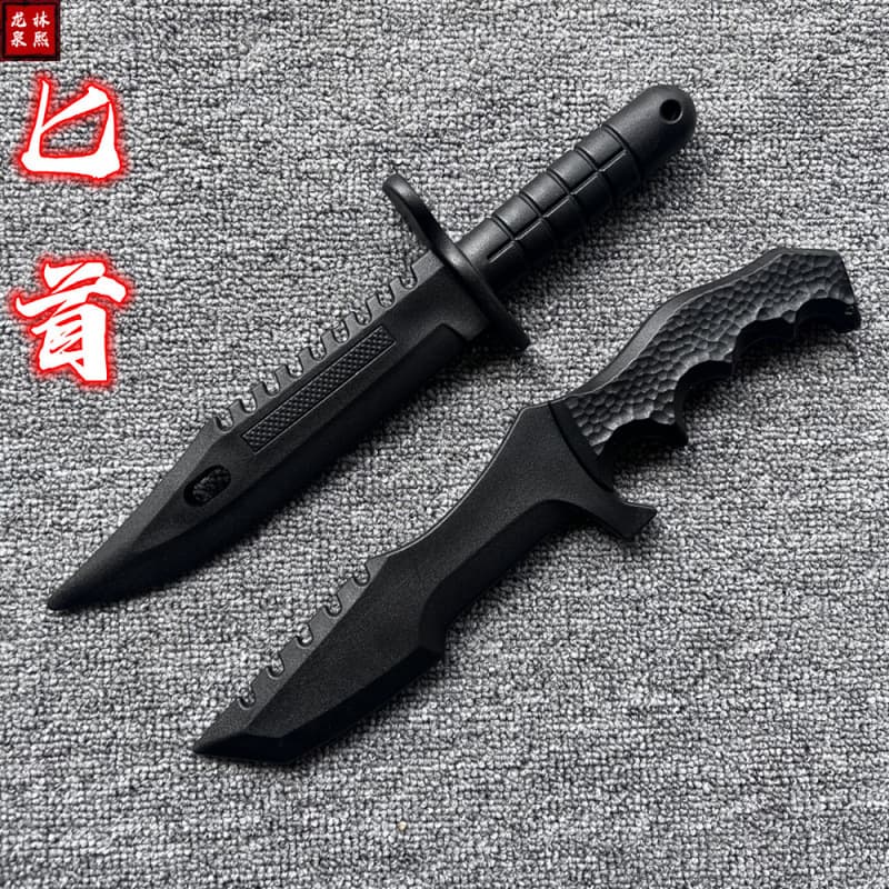 Overseas Trade Plastic Training Tactical Knife Dagger High-Strength Small Sword Prop Decoration Toy Weapon