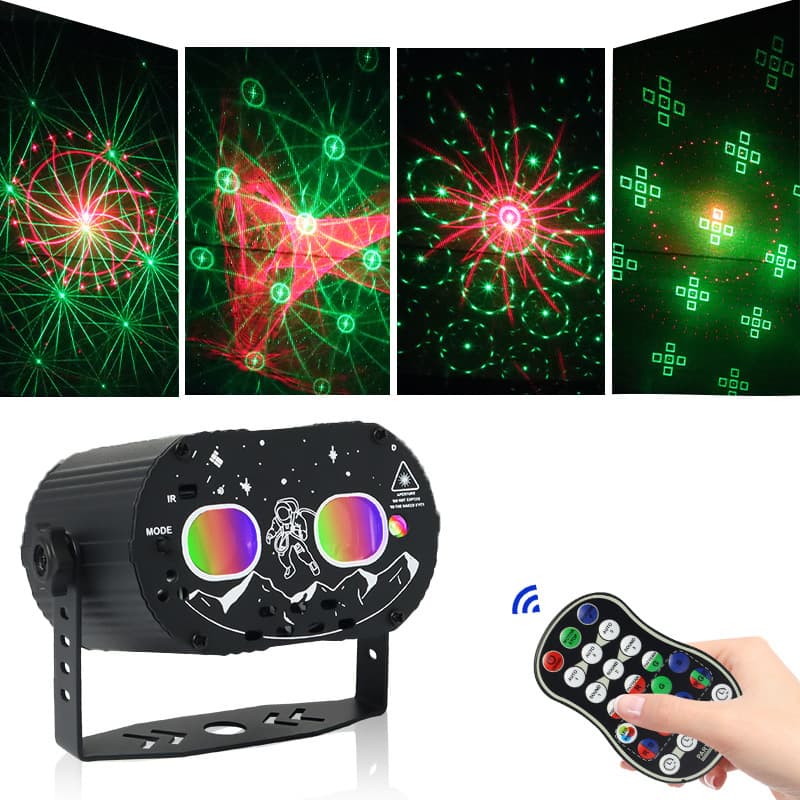 New Mini Dream Laser Light Pattern Starry Sky Projector Light KTV Bar Home Colorful Atmosphere Flashlight