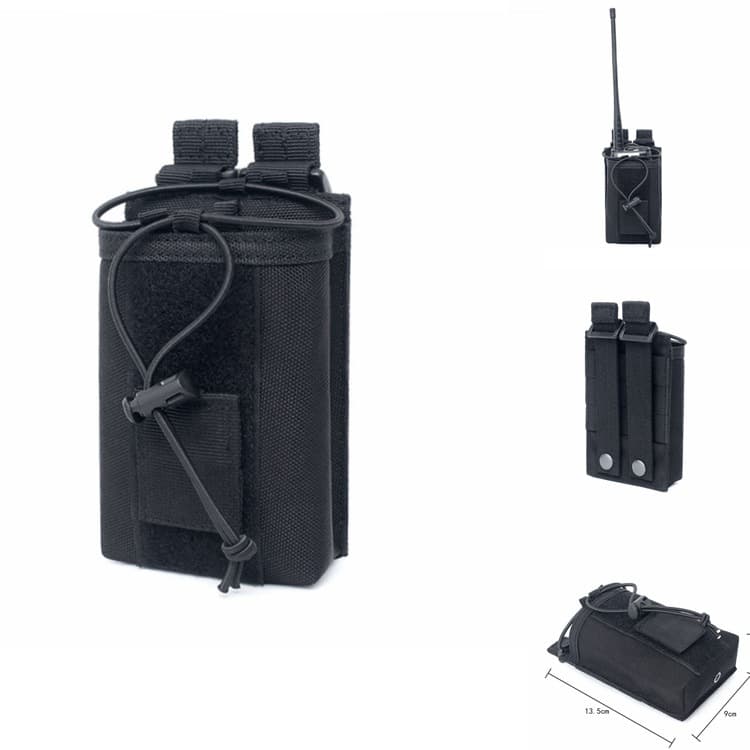 Outdoor Tactical Sports MOLLE Condor Radio Pouch, Portable Military Enthusiast Accessory Hanging Pack, Small Waist Bag