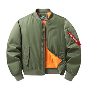 Autumn/Winter European and American Flight Jacket Men's Streetwear Retro Oversized Cotton Baseball Jacket