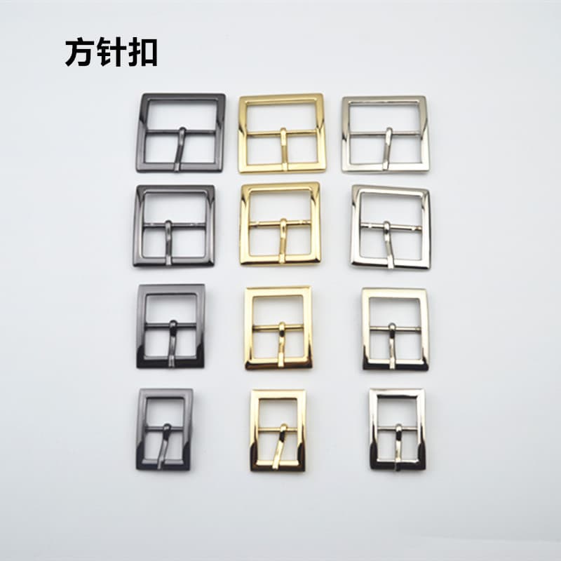 Bag hardware accessories: Square D-ring buckle, D-ring bag strap buckle, bag strap adjustment buckle, shoe buckle, belt buckle.