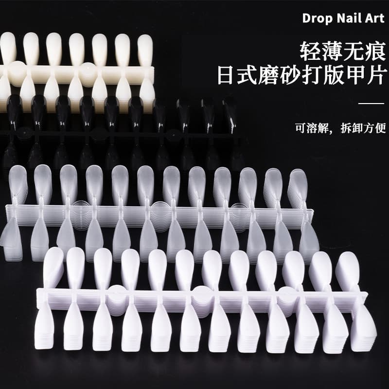 Nail Color Chart Practice Tips Transparent Swatch #5 Almond Display Tips 240 pcs/pack Sample Tips