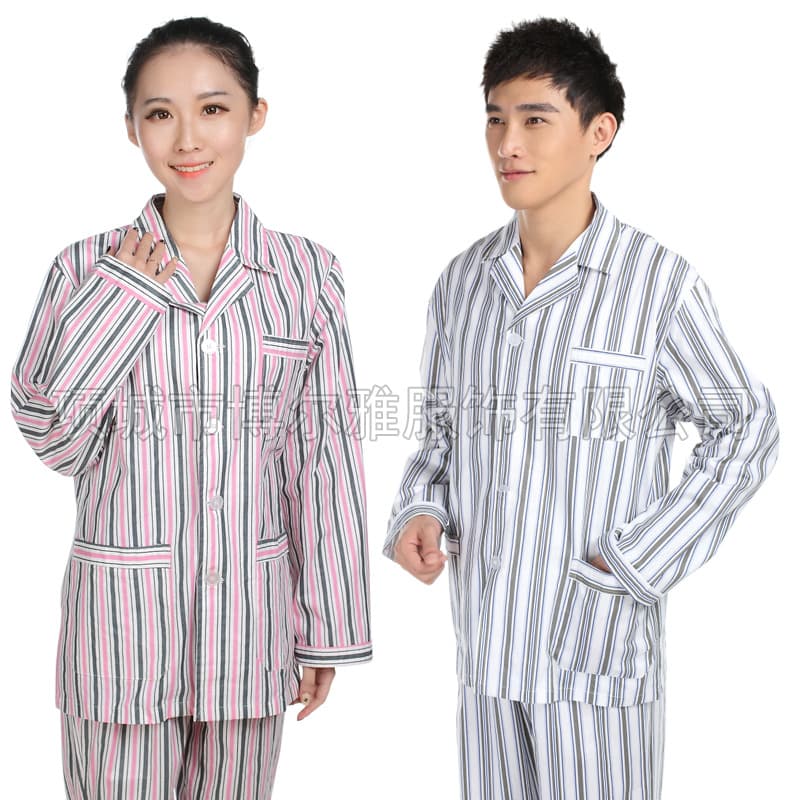 Hospital gown long-sleeved suit hospital patient gown for men and women hospital patient gown patient inpatient care cotton clothes