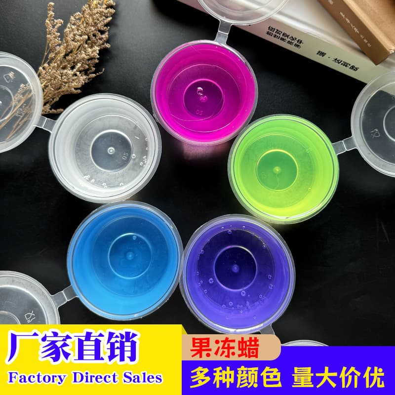 Kneadle material wax retro jelly color handmade diy jelly jelly wax abrasive wax crystal white transparent