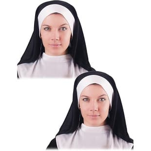 Cross-Border Holiday Party Socks Carnival Knee-High Socks Women's Nun Stockings Nun Headpiece Party Costume