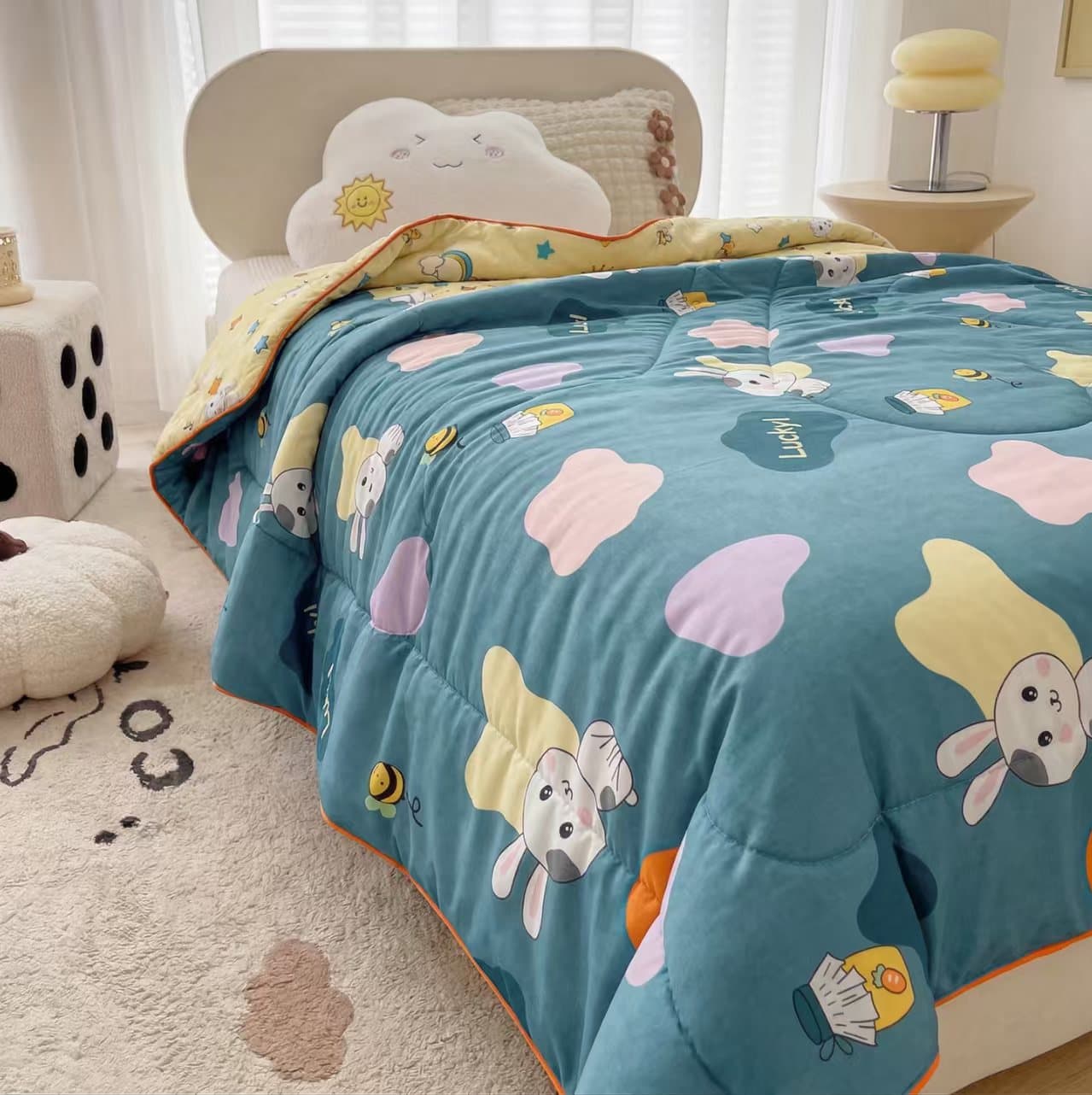 Kindergarten Pure Cotton Class A Cartoon Animal Small Quilt Baby Campus Nap Essential Soft and Skin-Friendly
