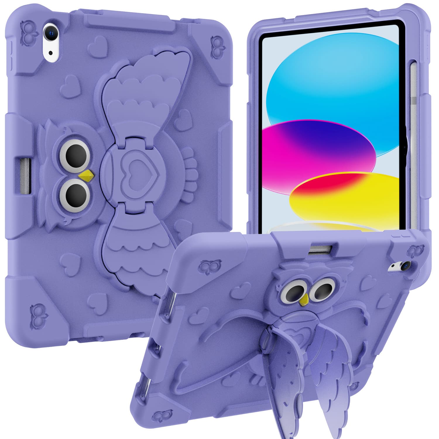 Factory wholesale applicable to ipad protective case drop-resistant cartoon 10 generation Apple tablet computer protective case with Pen slot