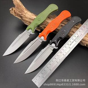 Russian HOKC Tactical Folding Knife Fiberglass Handle Bearing Thick Blade Outdoor Camping Portable Survival Pocket Knife