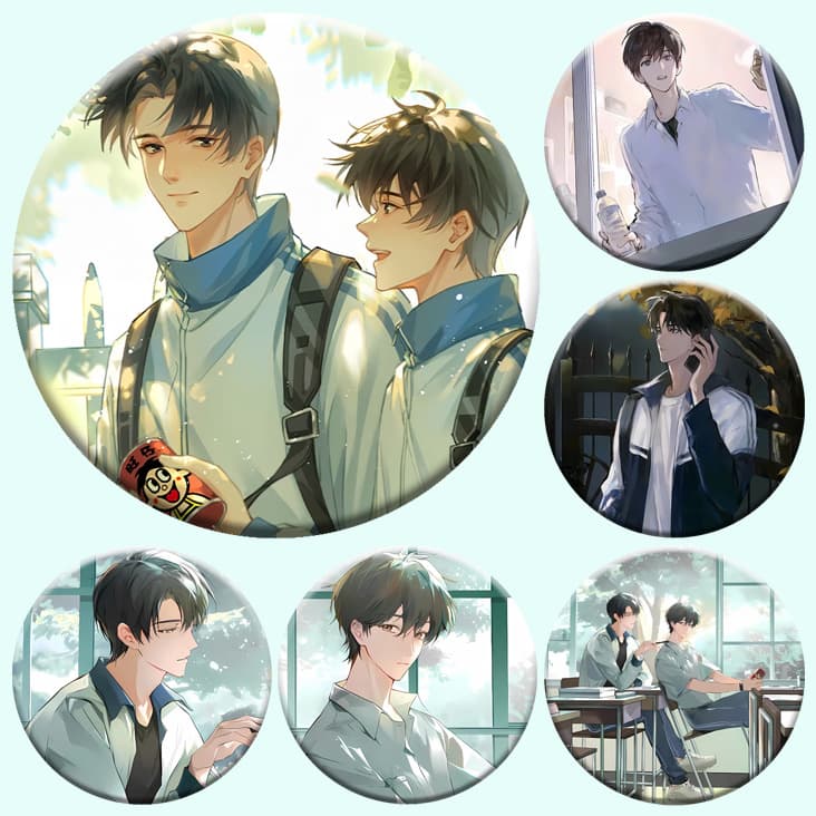 In Stock XX Novel Badge Pin Jiang Tian Sheng Wang Mirror Keychain High-Quality Gift Accessory
