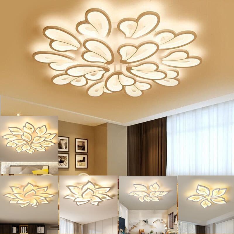 Modern Simple LED Ceiling Light for Living Room Smart Three-Color Eye-Protection Main Bedroom Lighting Fixture