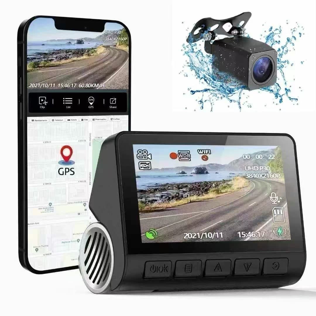 Car dvr dashcam cross-border 4K front and rear dual recording high-definition night vision driving recorder