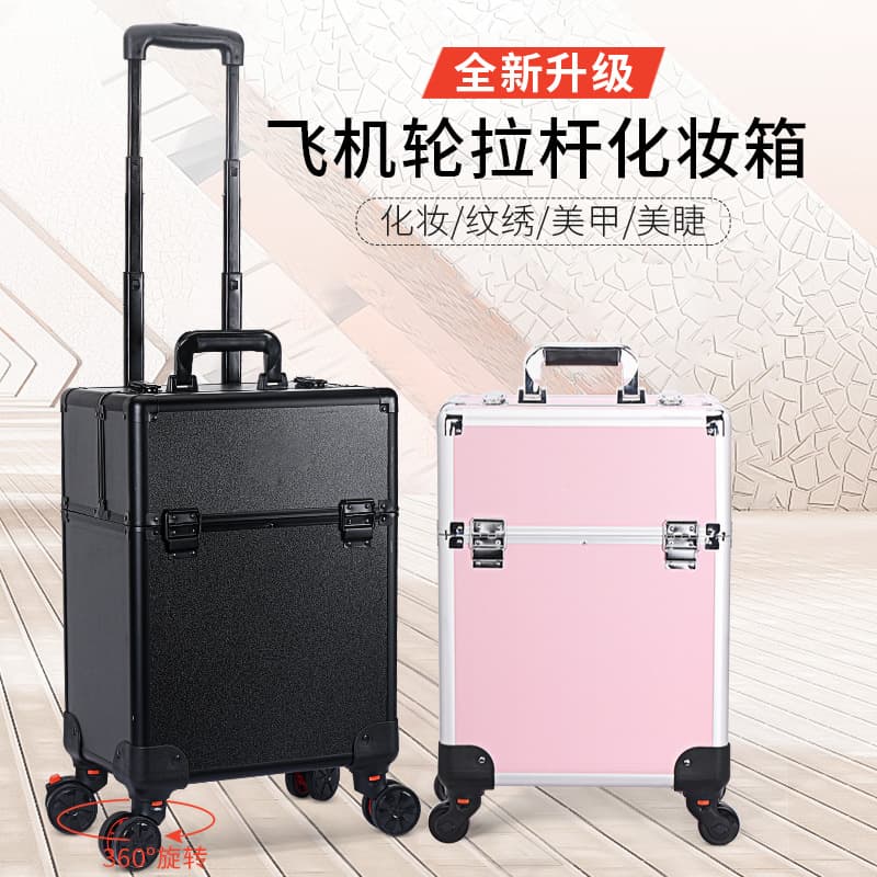 Professional Makeup Case with Handle Hairdressing Storage Box Cosmetic Tools for Professional Makeup Artists ABS Plastic