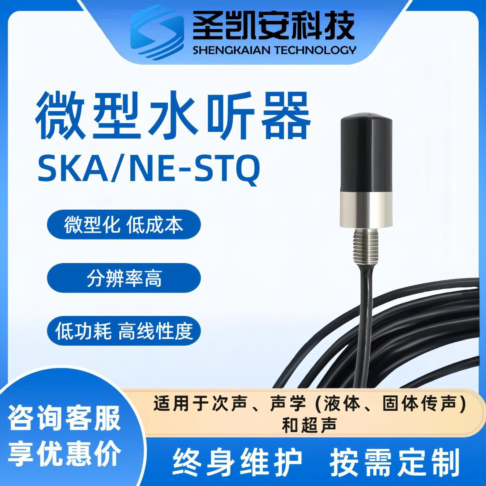 Miniature Hydrophone Underground Water Supply Pipe Leak Detection Instrument High-Precision Leak Detector