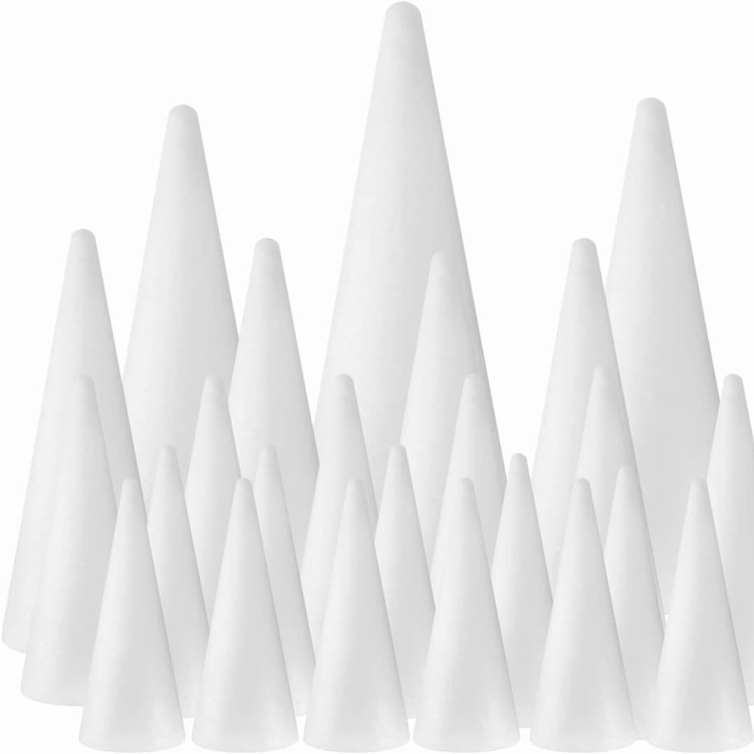 Cone foam models snowflake cones, kindergarten handmade DIY Christmas tree materials, macaron tower shapes