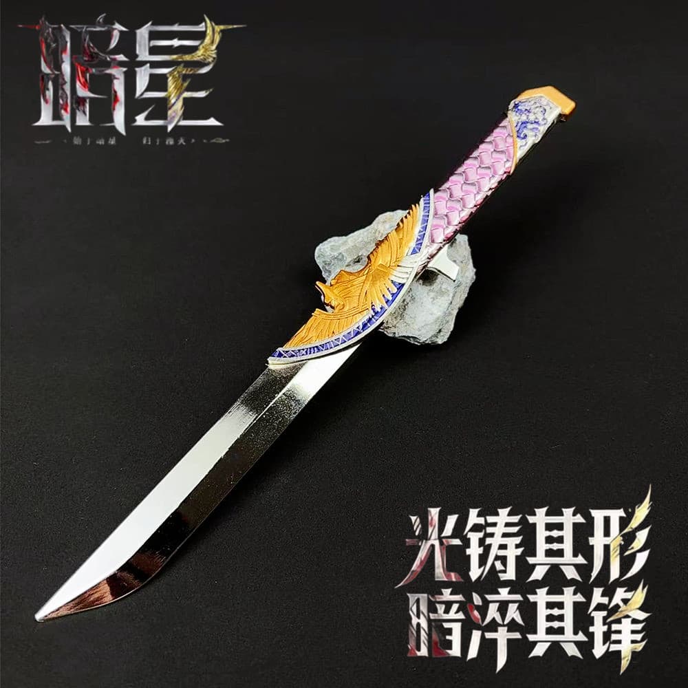 Delta Dark Star full metal model alloy weapon ornaments with the same gift box Creed Polaris dual form toys