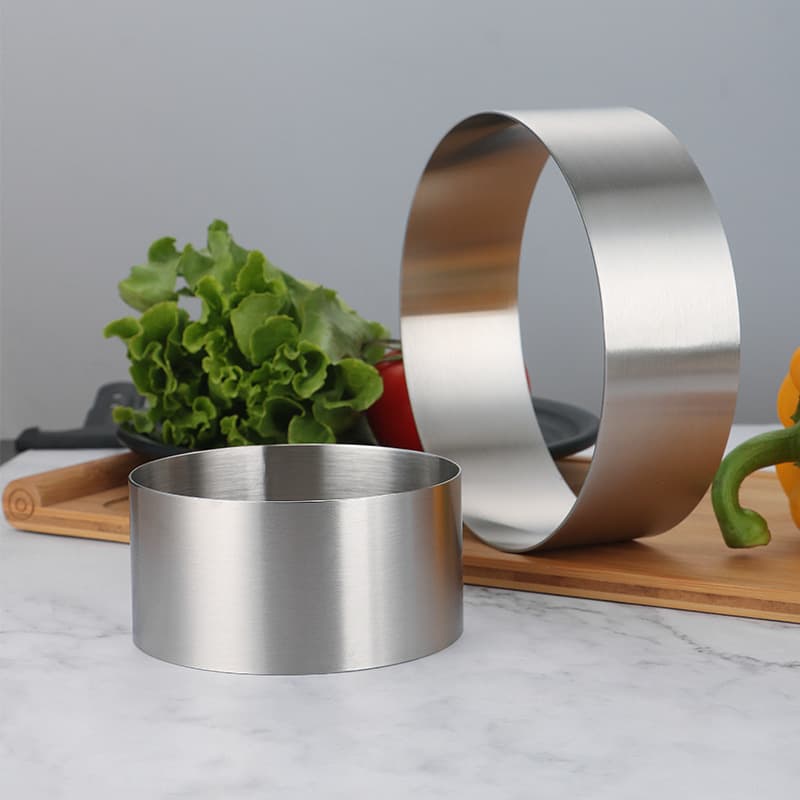 OEM Custom 304 Stainless Steel Mousse Ring Cake Mold Tiramisu Tool