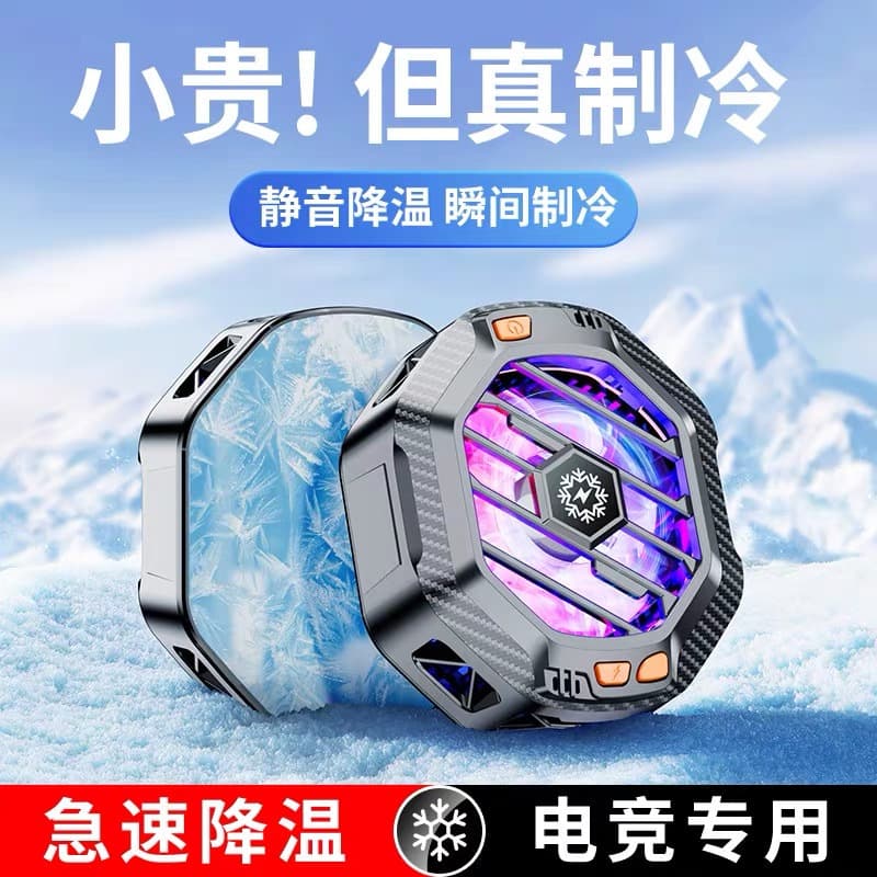 Dual-Level Adjustable Semiconductor Magnetic Cooler with Freezing Function for Apple, Xiaomi, Black Shark Phones and iPad