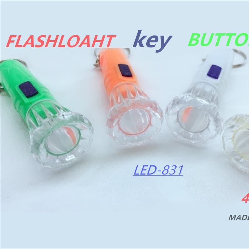 Cross-Border 831 Plastic Mini Strong Light Keychain LED Flashlight Outdoor Creative Portable Wholesale