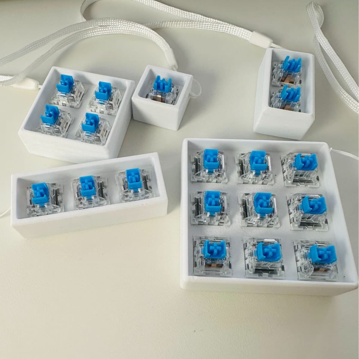 3D printed sunken base custom small keyboard mechanical decompression button toy decompression keychain tester