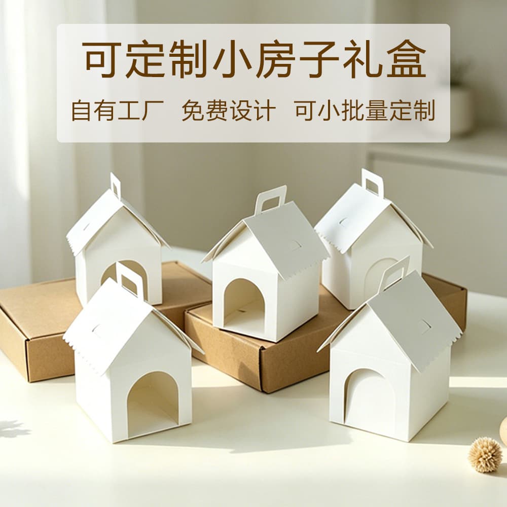 Custom Cross-Border Small House Gift Box Children's Holiday Paper Box Creative Candy Box Dog Party Gift Packaging Box