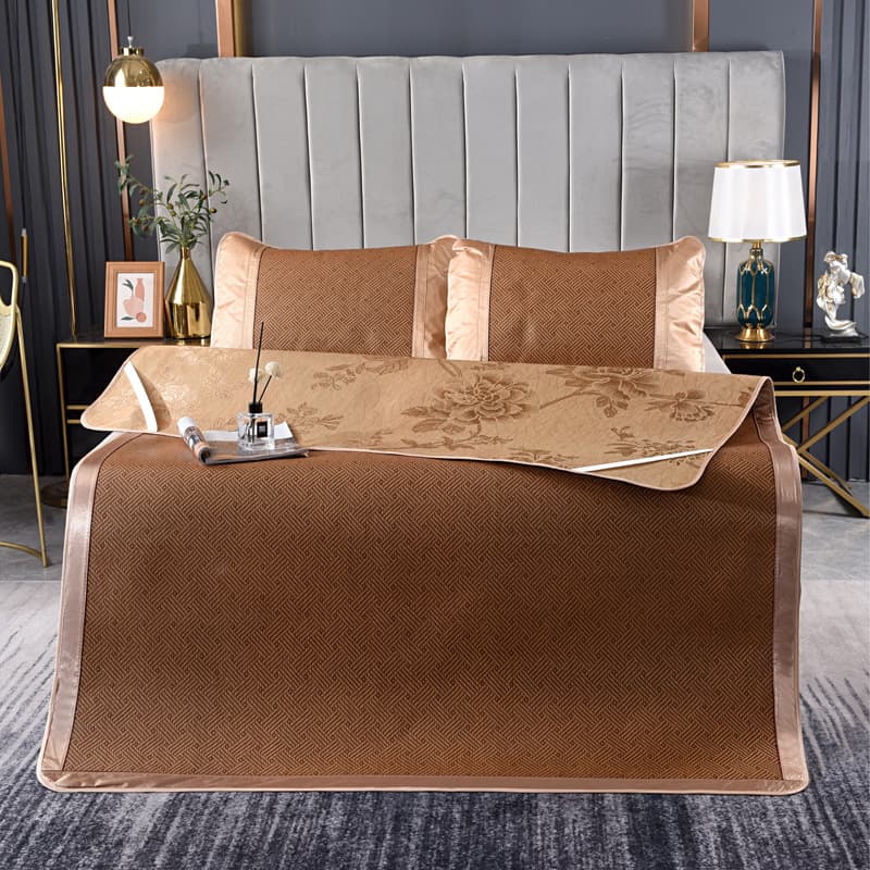 Summer Home Cooling Double-sided Thick Ice Rattan Foldable Air-conditioned Mat 1.5m Rattan Grass Mat Wholesale