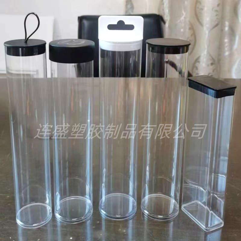 Transparent PVC Packaging Tube PETG Plastic Round Tube PET Transparent Cylinder Plastic Round Box Transparent Plastic Tube