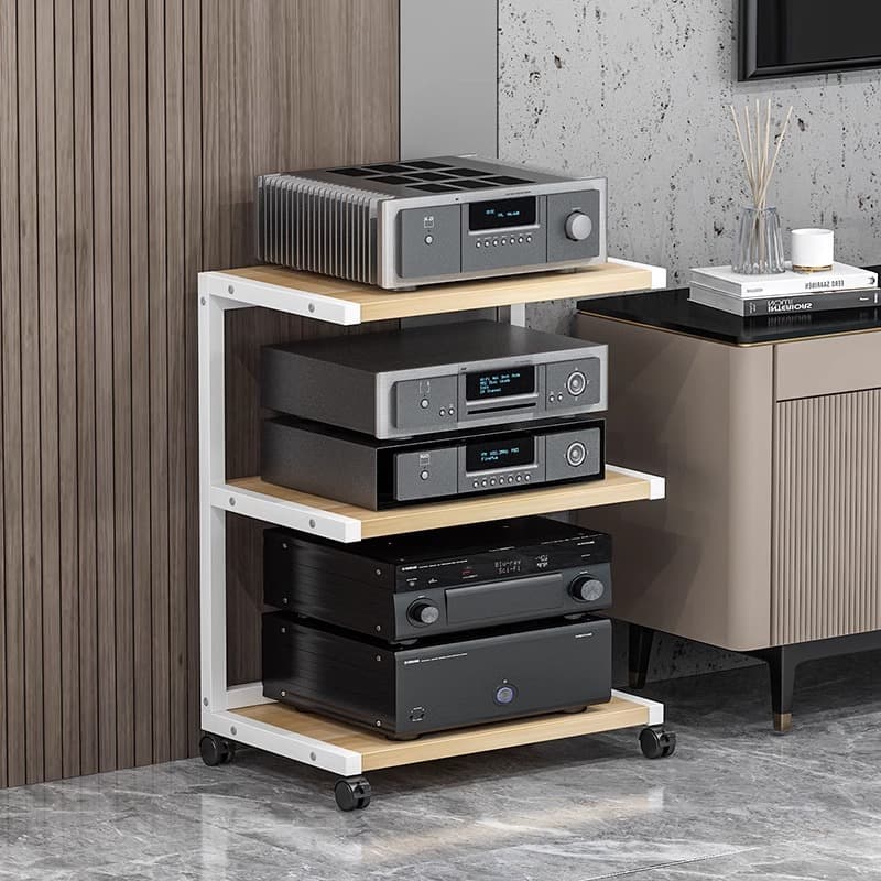 Mobile Amplifier Rack Cabinet Speaker Amplifier Cabinet Multi-Layer CD Tube Amp HiFi Equipment Stand