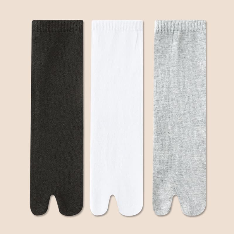 Women's Split-Toe Socks, Mid-Calf Socks, Summer Thin Style, Thumb-Toe Socks, Two-Toe Socks, Pig's Hoof Socks, Clog Socks, Two-Toe Socks