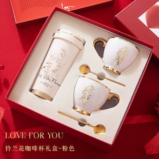 Valentine's Day Gift Premium Practical Insulated Mug Gift Box Birthday Gift for Women Girlfriend Best Friend