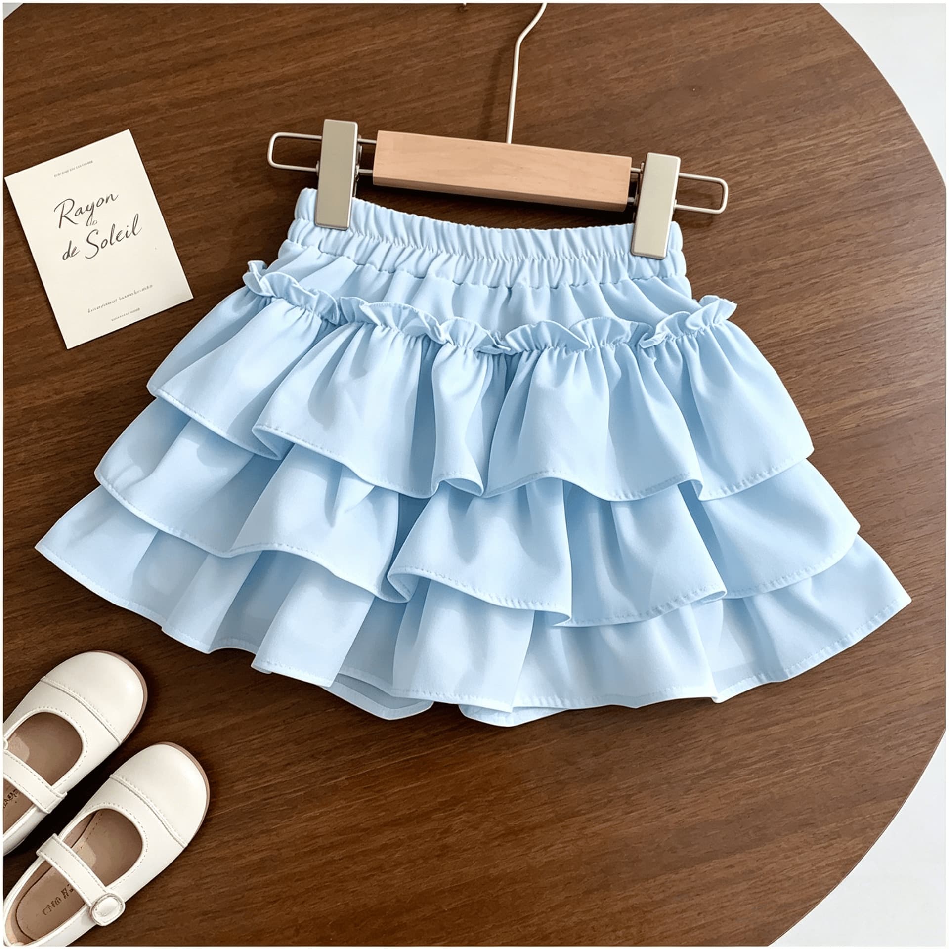Girls' Short Skirts, Summer Children's Cake Tiered Skirts, New Lotus Leaf Princess Skirts, Stylish and Beautiful Puffy Skirts for Older Children