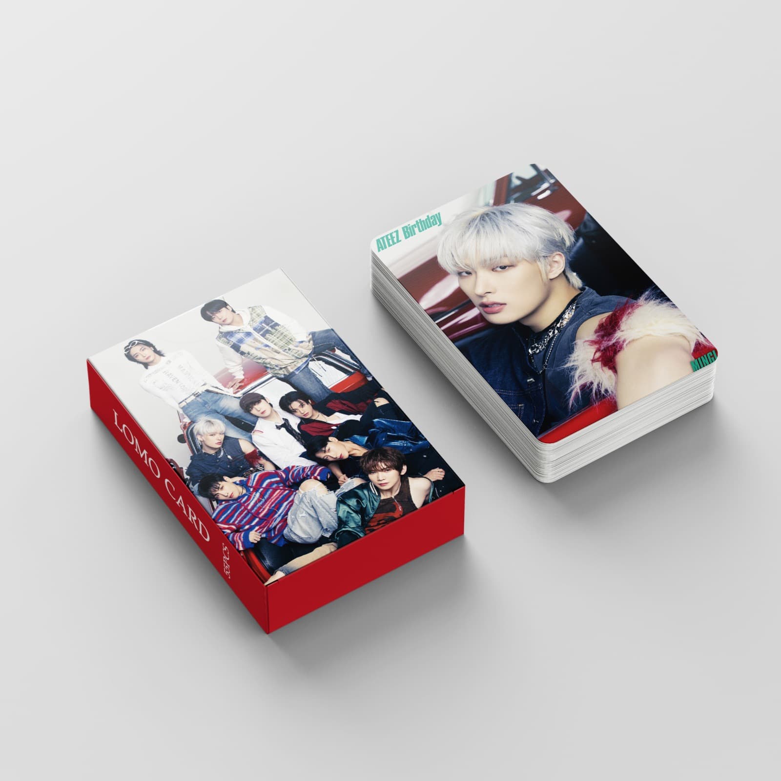 55 ATEEZ small cards in stock BIRTHDAY card Kim Hong-jung Park Seong-hwa