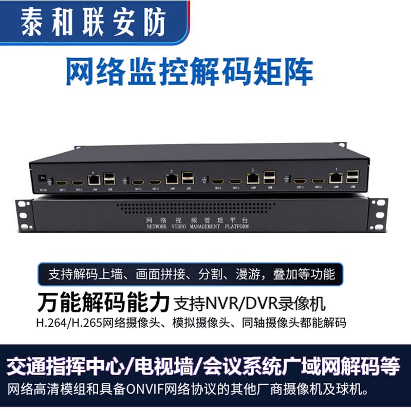 New Video Surveillance Decoder Matrix with Multiple HDMI Outputs DS-6908UD/6904UD/6910UD