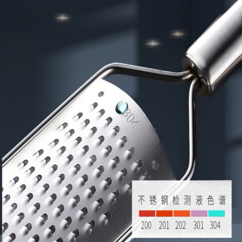 304 Stainless Steel Cross-border Cheese Grater, Vegetable Shredder for Radish, Potato with Various Hole Sizes, Lemon Zester