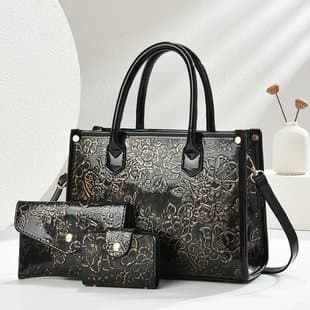 Premium Light Luxury Bag Fashion Women's New Textured Embossed Shoulder Bag Commuter Large Capacity Tote Bag Handbag
