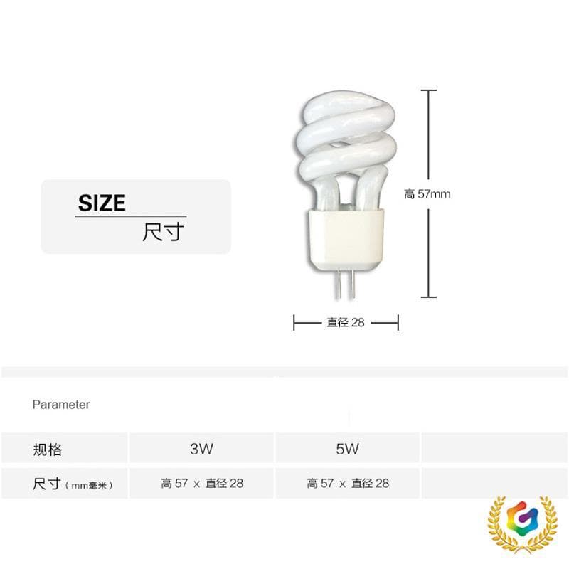 ☥☥ Mirror Front Light Bulb Two-pin Plug Small Bulb Socket G4 LED Bead Two-pin Plug Small Spiral Energy-saving
