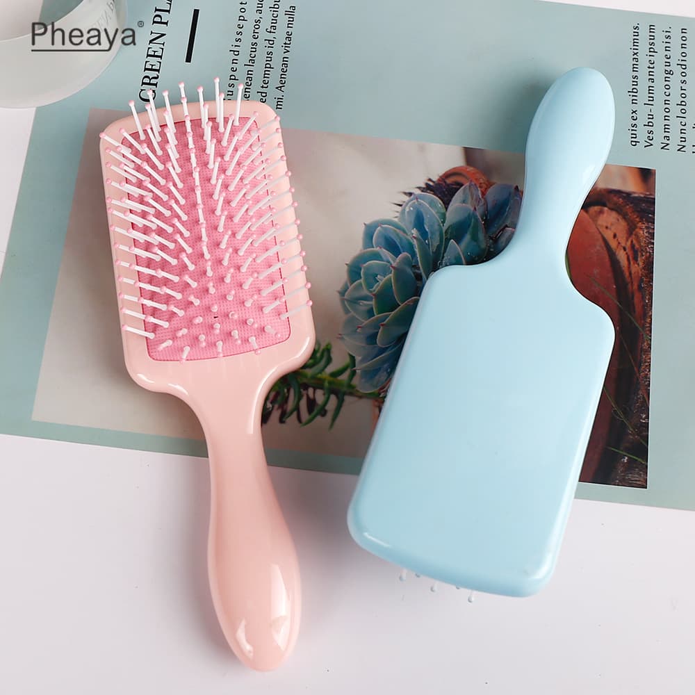 Small square air cushion massage comb macaron color girl hair comb home air bag comb dormitory student comb