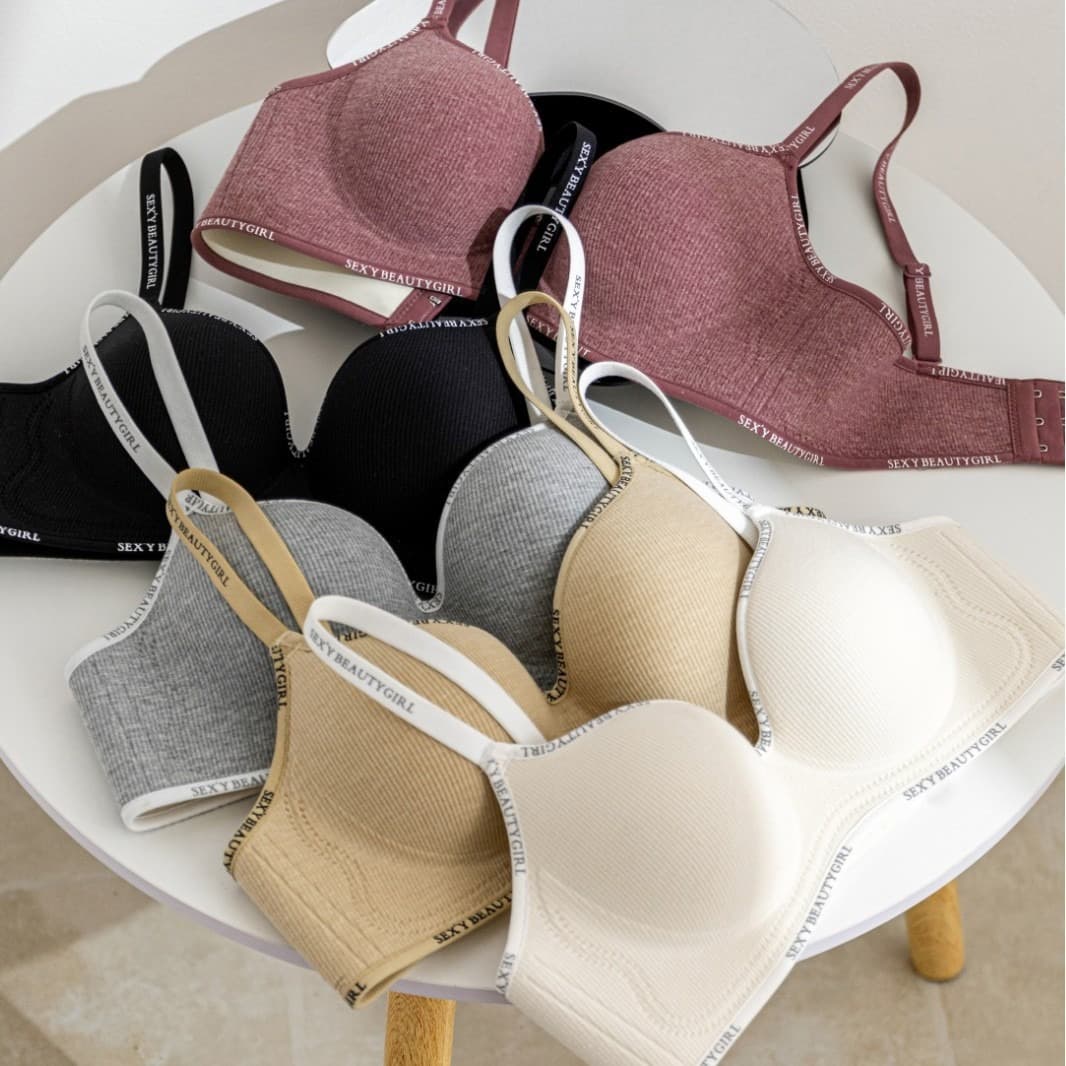 Push-up Peach Round Cup Bra for Teens, Lifts and Gathers, Conceals Side Fat, Sexy Backless, Seamless Wireless Bra
