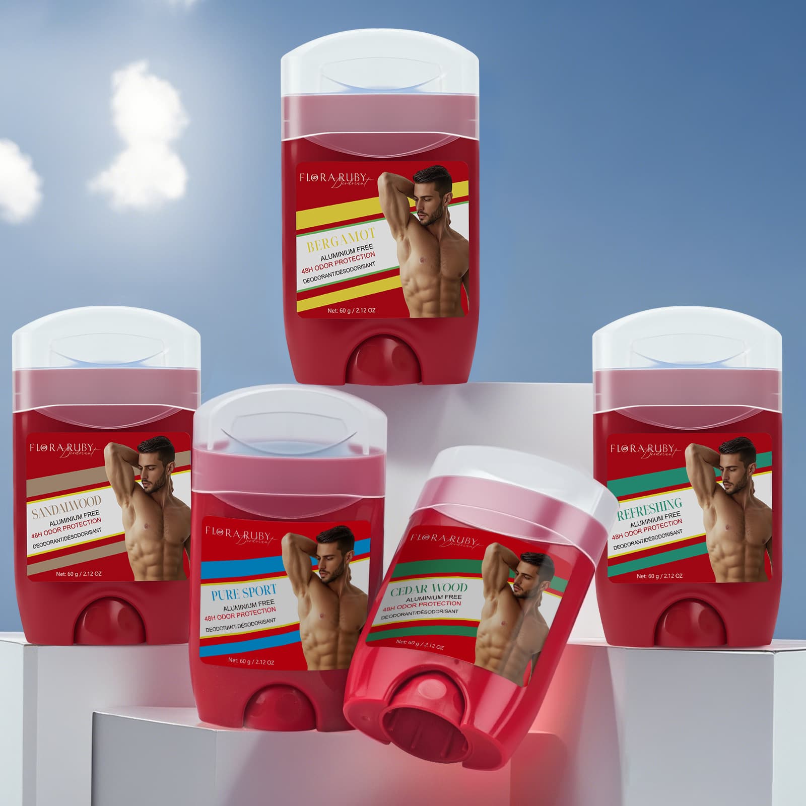 Cross-border Aluminum-Free Body Stick for Underarm Application, Long-lasting Fragrance, Sports Antiperspirant Stick, Portable and Stain-Free