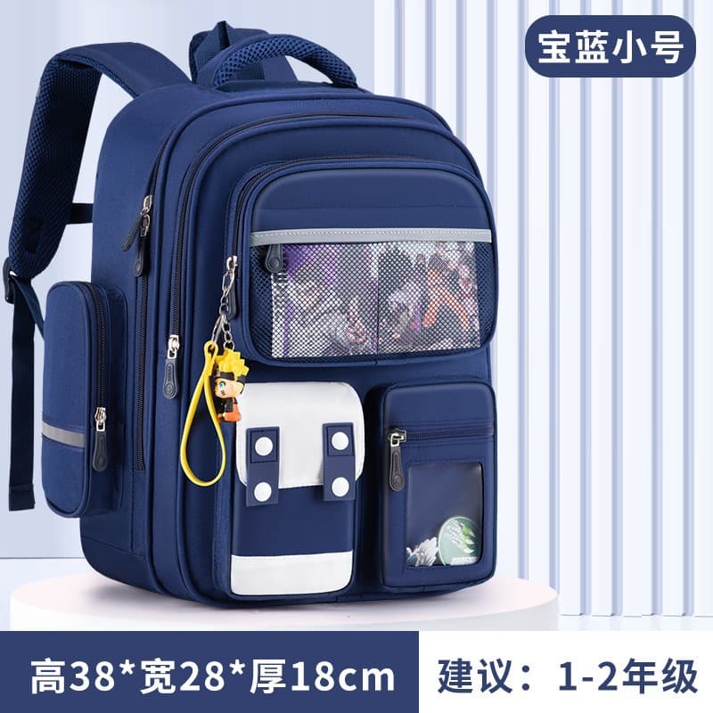 2025 New Student Backpack with Spine Protection and Weight Reduction for Grades 1-6, Waterproof School Bag for Kids