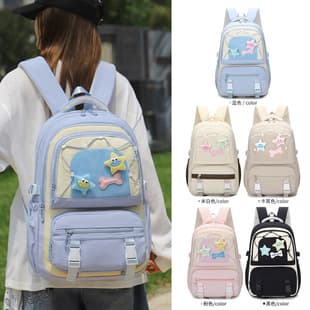 Fashionable High Appearance Classic Backpack for Middle School, High School, and College Girls, Large Capacity Simple Lightweight Backpack