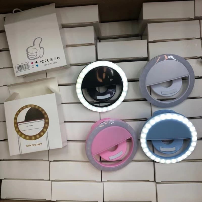 Mini Ring Light LED Beauty Live Stream Light with USB Charging for Mobile Phones, RK12 Fill Light