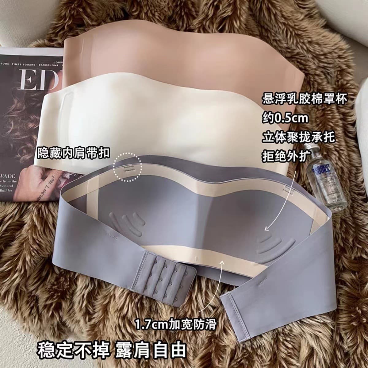 Southeast Asia Cross-Border Suspended Bustier for Small Busts, Gather-Enhancing and Lifting, Seamless Anti-Sagging Bra for Women