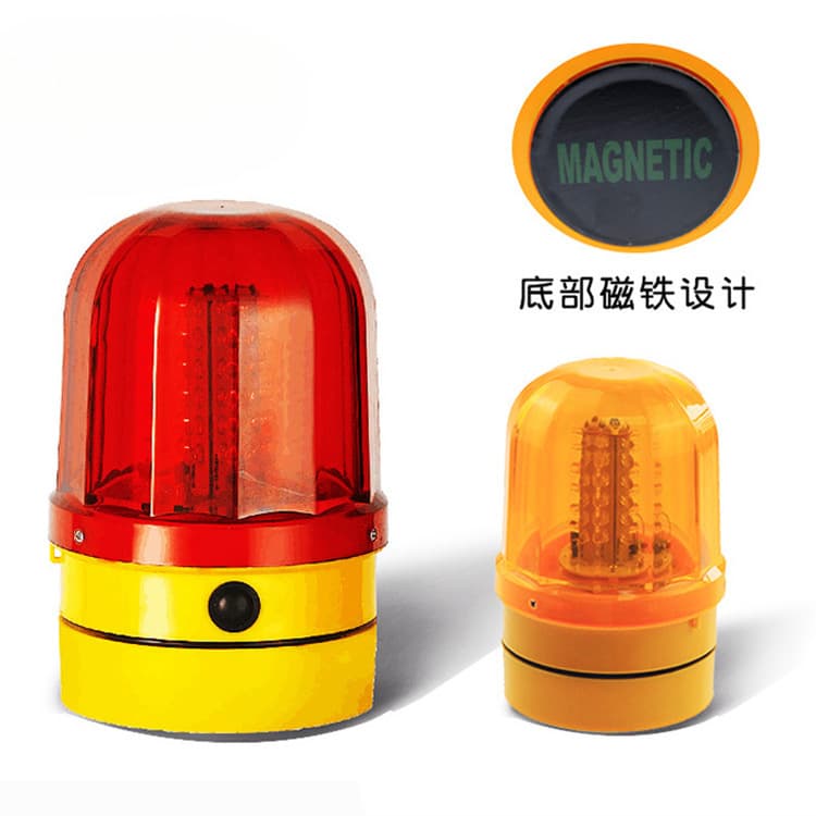 Dry Battery Signal Light Engineering Vehicle Police Car Ceiling Warning Light Magnetic Rotating Strobe LED Traffic Flash Light