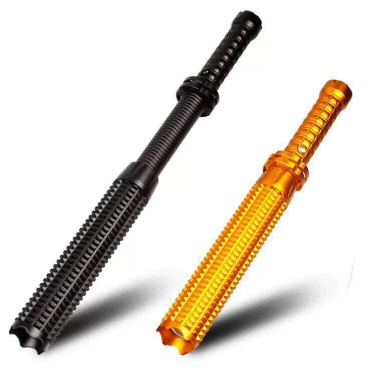 Cross-border LED Telescoping Zoom "Wolf Tooth" High-Lumen Flashlight, Baseball Bat for Home, Outdoor Self-defense, and Long-range Illumination