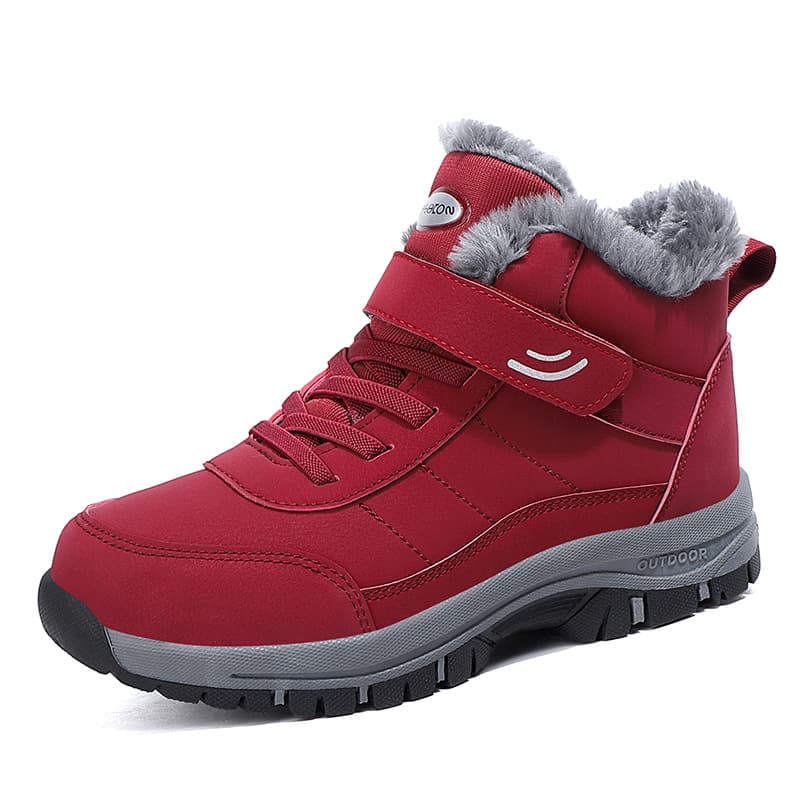 Winter Cotton Shoes For Men Women Thickened Fleece-lined Warm Snow Boots Ankle-length For Middle-aged Elderly