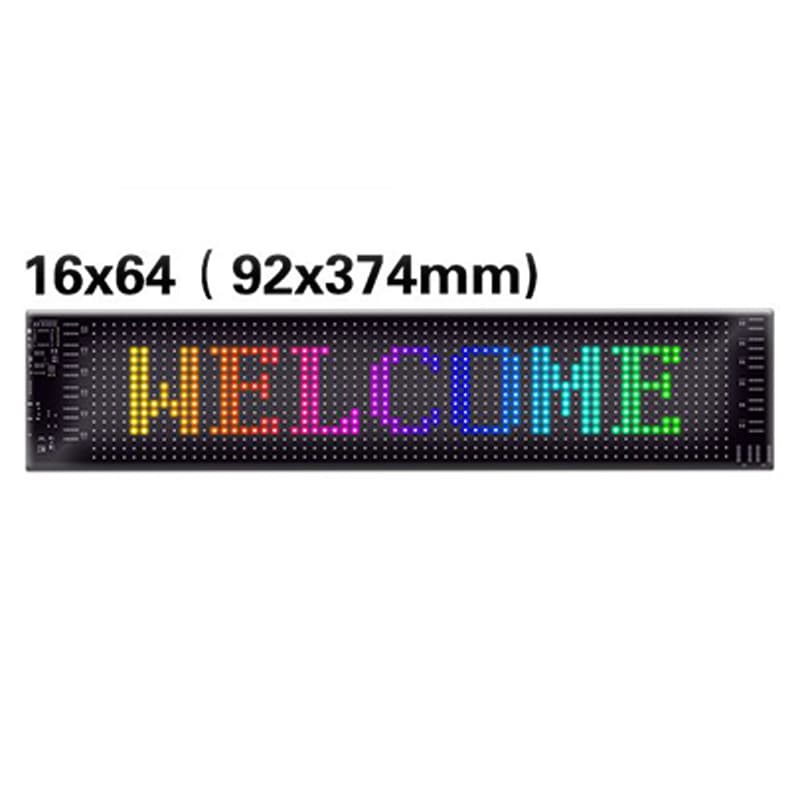 Cross-border Truck Demon Eye LED Flexible Screen Car APP Bluetooth Display Window Storefront Full Color Advertising Screen