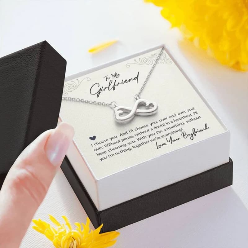 eBay cross-border hot-selling exquisite trendy love necklace with bow and heart-shaped vintage collarbone chain card