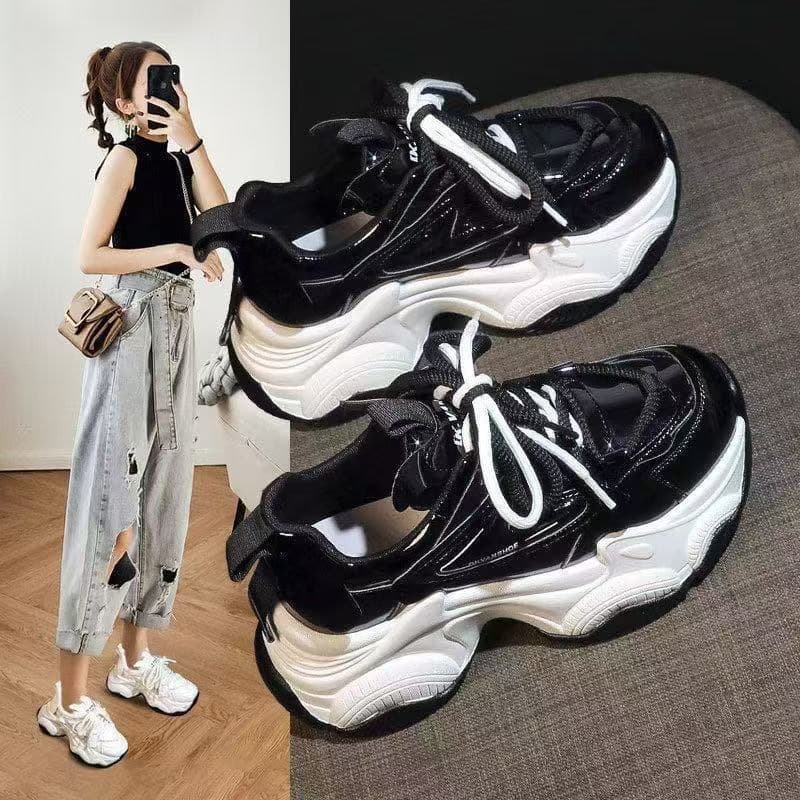 Spring New Trendy Casual Dad Shoes for Petite Women, Thick-Soled 2026 Fashion Internet Celebrity Dad Shoes