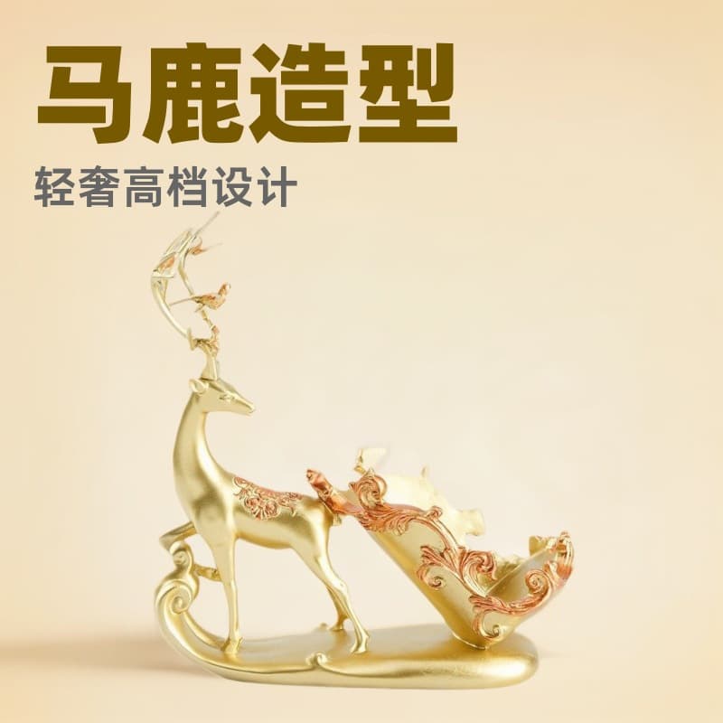 Creative Deer Resin Sculpture Ornament Home Entryway Decoration