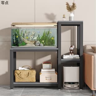 Iron Aquarium Stand Living Room Multi-layer Metal Fish Tank Cabinet Storage Cabinet Aquarium Specific Shelf Load-bearing Base Cabinet